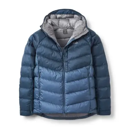 Rab Glaceon Pro Erkek Kaz Tüyü Mont - Tempest Blue/Orion Blue