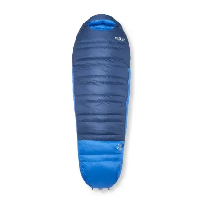 Rab Ascent -24 °C Ördek Tüyü Uyku Tulumu - Tempest Blue/Maya Blue