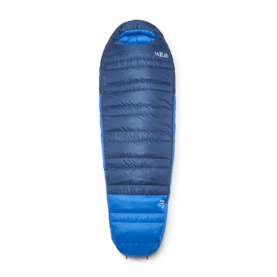 Rab Ascent -12 °C Ördek Tüyü Uyku Tulumu - Tempest Blue/Maya Blue