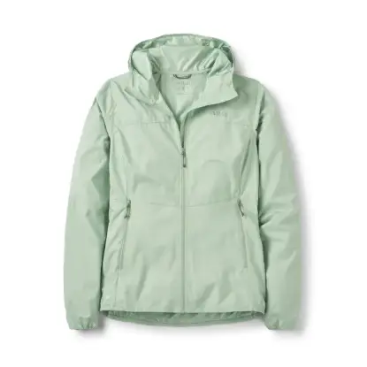 Rab Windgather Hoody Kadın Rüzgarlık - Fig Green