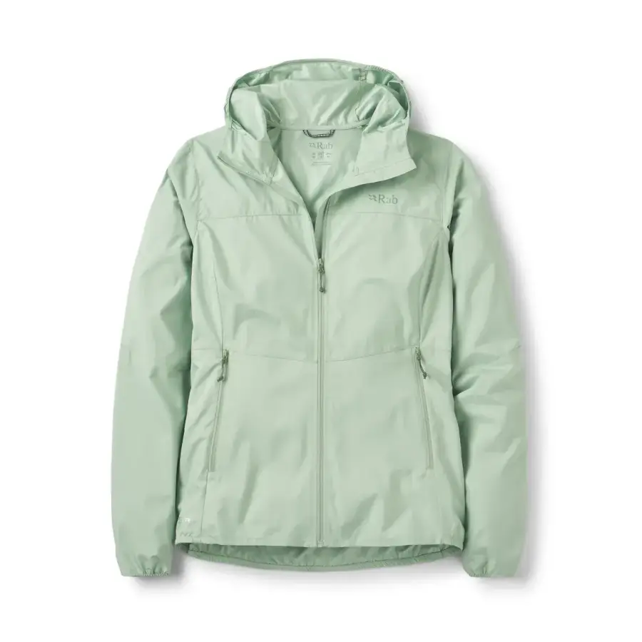 Rab Windgather Hoody Kadın Rüzgarlık - Fig Green