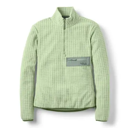 Rab Ramshaw Pull-On Kadın Yarım Fermuarlı Polar - Fig Green