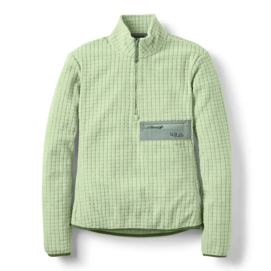 Rab Ramshaw Pull-On Kadın Yarım Fermuarlı Polar - Fig Green