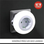 Pratigo Sensörlü Prizli Led Gece Lambası - Beyaz için detaylar