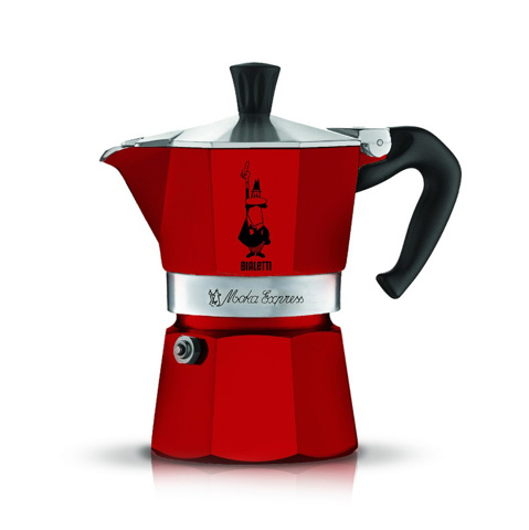 Bialetti Moka Pot Express 3 Cups Red için detaylar