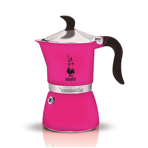 Bialetti Fiammetta Moka Pot 3 Cups - Fluo Fuchsia için detaylar