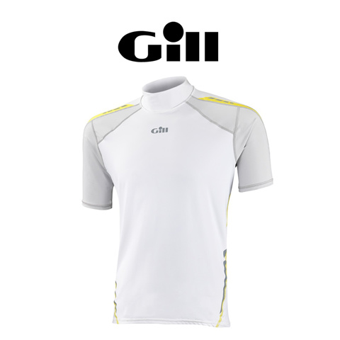 Gill Sport UV Rash Vest - SS (Short Sleeve) - White/Silver için detaylar