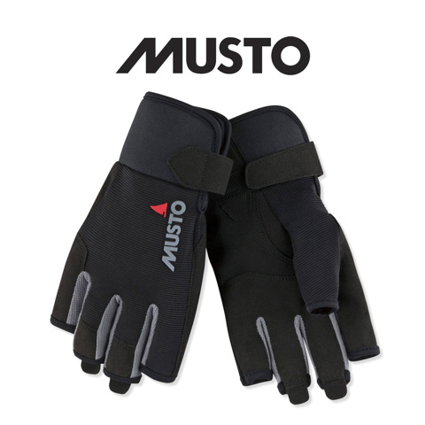 Musto Essential Sailor Short Finger Glove - Black için detaylar