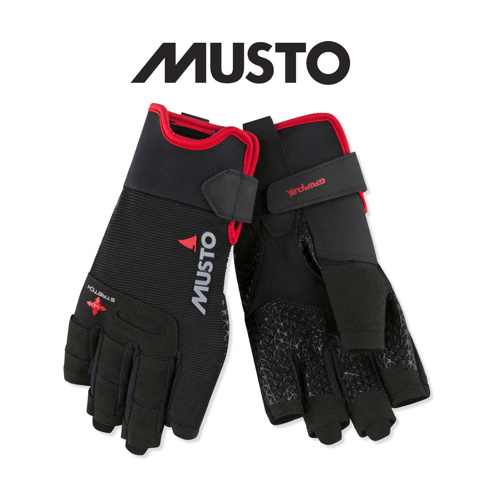Musto Performance Short Finger Glove - Black için detaylar