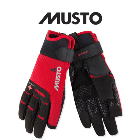 Musto Performance Long Finger Glove - True Red için detaylar
