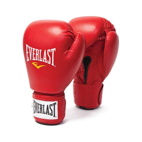 Everlast 1302 Leather/PU Boxing Glove - Boks Eldiveni Kırmızı için detaylar