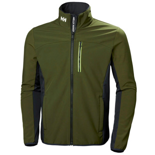 Helly Hansen Crew Softshell Jacket Forest Night - HH Yeşil Erkek Ceket için detaylar