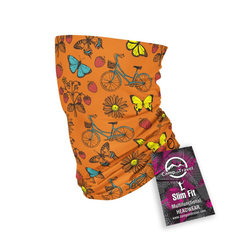 Slim-Fit Bicycles&Butterflies Orange Bandana için detaylar