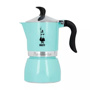 Bialetti Fiammetta Moka Pot 3 Cups - Arctic Lights Turkuaz için detaylar