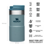 Stanley 0.25L Classic Neverleak™ Travel Mug - Hammertone Ice için detaylar