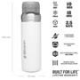 Stanley 1.06L The Quick Flip  Water Bottle - Beyaz için detaylar