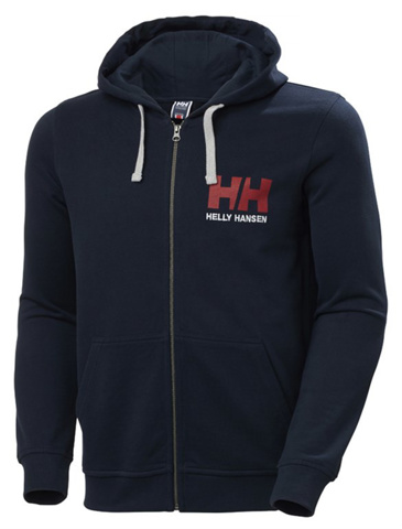 Helly Hansen Logo Full Zip Hoodie - Navy için detaylar