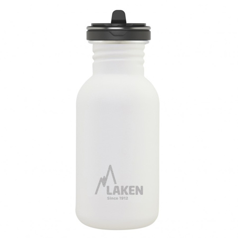 Laken 0,5L Basic with Flow Cap Paslanmaz Çelik Matara - Beyaz için detaylar