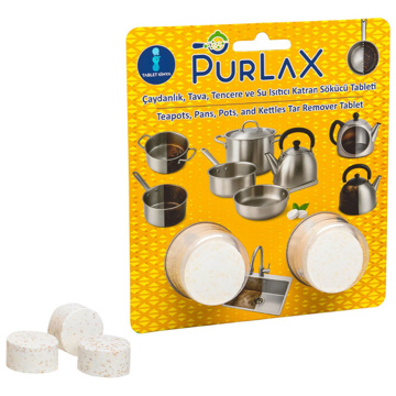 Purlax Su Isıtıcısı, Çaydanlık, Tava, Tencere ve Evye Temizlik Tableti - 2'li Paket Purlax Su Isıtıcısı, Çaydanlık, Tava, Tencere ve Evye Temizlik Tableti - 2'li Paket resmi